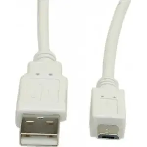 USB-A uz microUSB kabelis Secomp S3153-100 3 m bēšs