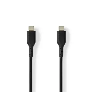 USB C to USB C cable Nedis CCGL60710BK20 USB 2.0, 2 m, black