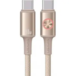 USB-C to USB-C Cable usams SJ751USB02 — 1.2 m, Gray