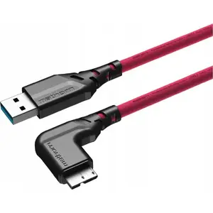 USB-A uz microUSB datu kabelis EDNET MTC-521M, 5 m, rozā