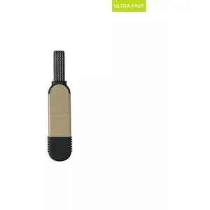 USB charging and data cable Rolling Square inCharge X Beige, compact retractable design