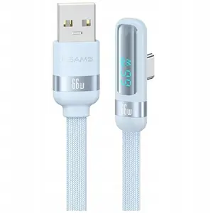 USB-A to USB-C Cable usams US-SJ651 66W 1.2 m blue