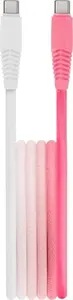 USB-C to USB-C cable Gembird Setty 1.5 m 3A – gradient white-pink