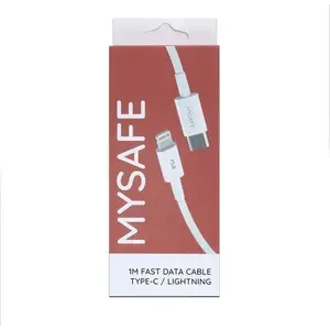 USB‑C uz Lightning kabelis MySafe 1 m balts — USB datu kabelis, 1 m garums