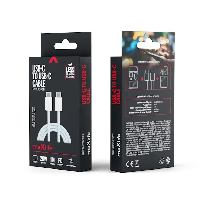 USB-C kabelis TelForceOne MaXlife MXUC-06 Photo 6