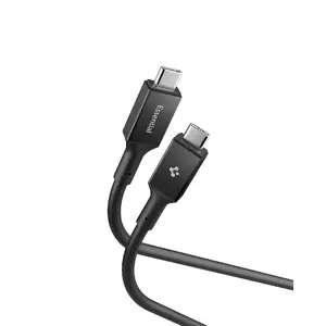 USB‑C uz USB‑C kabelis Spigen Essential 100W, USB 3.2 Gen 1, 2 m, melns