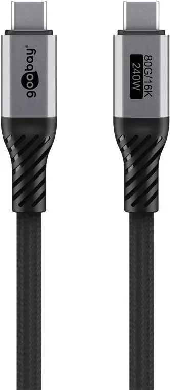 Goobay 74776 USB4 Gen 4x2 USB-C cable 1.5 m Photo 2