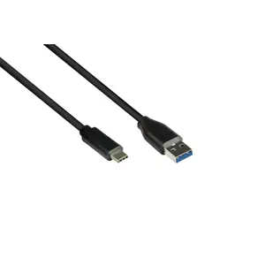 USB A to USB C cable Alcasa GC-M0128 — USB 3.2 Gen 1 (3.1 Gen 1), 2 m, Black