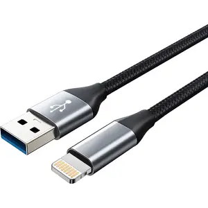 Кабель USB-A — Lightning MONTIS MT047 2 м, чёрный