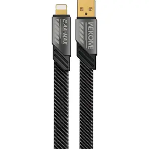 USB-A to Lightning cable WEKOME WK-WDC-190_01_TARNISH, 1 m, black