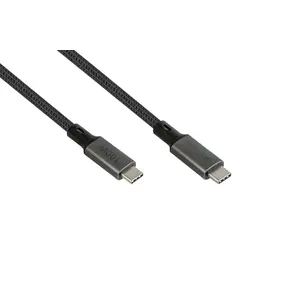 USB4 Gen 2x2 USB-C to USB-C cable Triton 2402-T018A, 1.8 m, Graphite