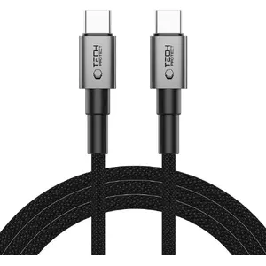 USB-C to USB-C cable Tech-Protect 2 m, gray – reversible connector, data sync and charging