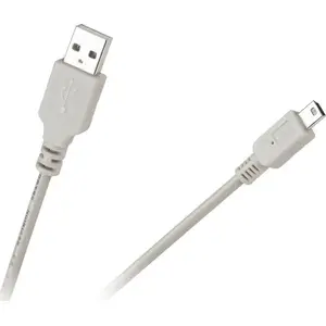 USB-A to miniUSB data cable 1.5 m, No name (KPO2853L-1.5), white