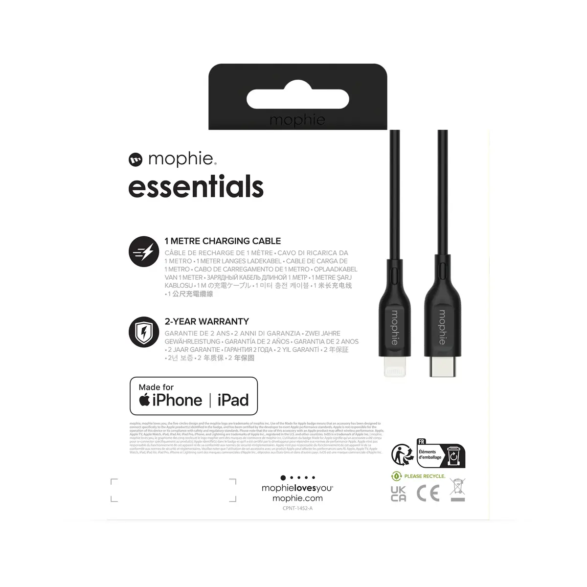 Mophie essentials кабель Lightning — USB‑C 1 м Photo 5