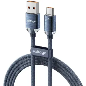 USB-A to USB-C cable voltage VE KC66AC100BE 1 m Blue