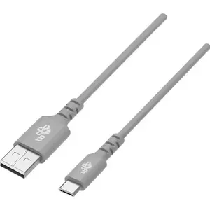 USB-A uz USB-C kabelis TB Print 1 m pelēks