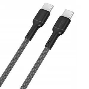 USB-C to USB-C cable Dudao 1.2 m, black, USB 2.0/charging/data
