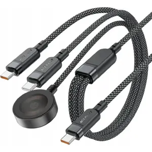 USB-C kabelis Acefast 2x USB-C 1,2 m daudzkrāsains