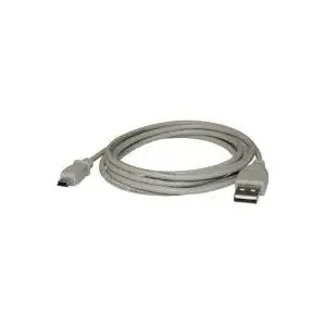 USB data cable Logo USB-A to miniUSB 3 m, gray, model 10223