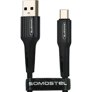 USB-A to USB-C Data Cable 1 m Black — No name 25698