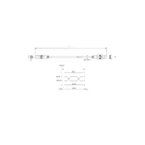 USB A‑B кабель ART ALOEM101, 3 м Photo 2