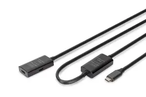 Active USB 3.2 Gen1 (5 Gbit/s) extension cable USB-C to USB-C 10 m – DIGIT