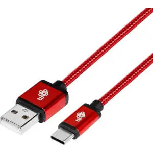 USB-A uz USB-C datu kabelis TB Print AKTBXKUCSBA150M — 1,5 m, sarkans