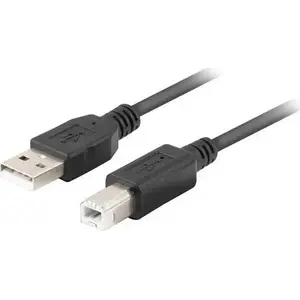 USB-A uz USB-B kabelis LANBERG CA-USBA-15CU-0018-BK, 1.8 m, melns