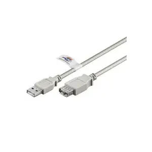 Удлинитель USB A — USB A GOOBAY 5 м, штекер–гнездо, серый