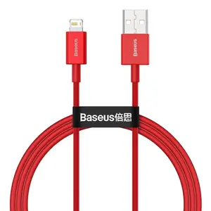 USB A — Lightning kabelis Baseus CALYS‑A09, 1 m, sarkans