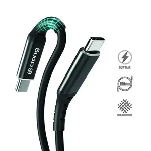 USB-C to USB-C cable Crong Armor Link 1.5 m, black
