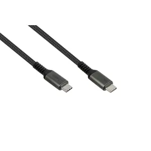 USB-C to USB-C cable DIGITUS 2240-CCT010A — USB 2.0, 1 m, anthracite