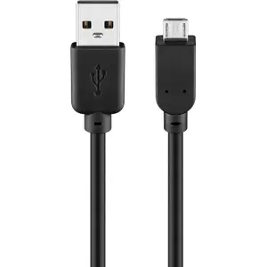 USB 2.0 kabelis GOOBAY 95735 — USB A uz Micro-USB B, 0,3 m, melns