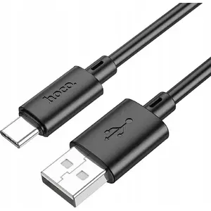 USB-A uz USB-C kabelis HOCO X88Ac black 1 m — datu un uzlādes kabelis