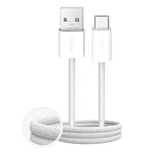 USB 2.0 cable PURO PUCAC10WFABK415MTWHI — USB A to USB C, 1.5 m, white