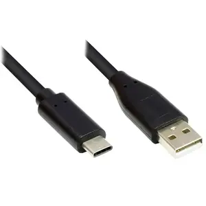 USB 2.0 data cable Alcasa GC-M0118 — USB A to USB C, 2 m, Black