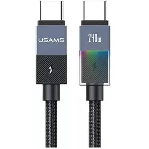 Кабель USB-C — USB-C usams SJ777 PD 240W 1.2 м — высокомощная PD‑зарядка и передача данных