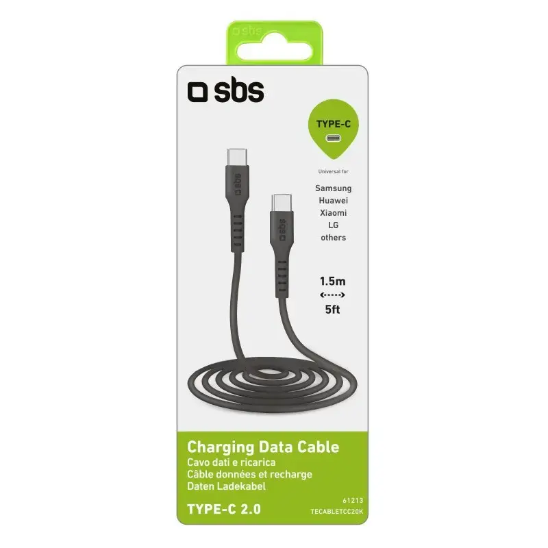 Кабель USB-C — USB-C SBS Mobile TECABLETCC20K Photo 3