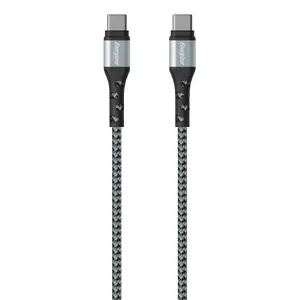 USB-C to USB-C cable Energizer C521CKSL 2 m, Black/Silver