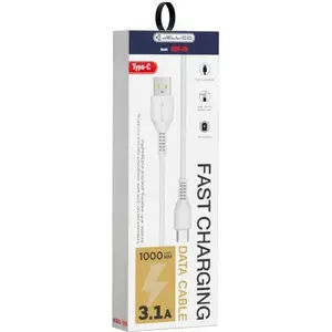 USB-C to USB-C cable Jellico 1 m — White, data and charging cable
