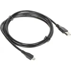 Кабель USB-A — microUSB 1.8 м черный, No name - USB-W-MICRO/USB-1.8M