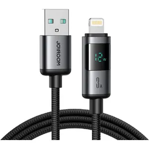 USB-A to Lightning cable Joyroom 1.2 m Black — charging and data sync