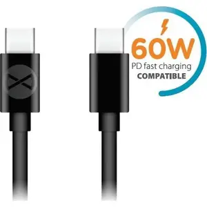 USB-C to USB-C cable Techonic 1 m, black, model 8_2264833