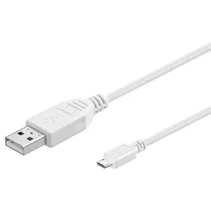 USB 2.0 kabelis GOOBAY 3 m — USB A uz Micro-USB B, balts, vīrietis/vīrietis