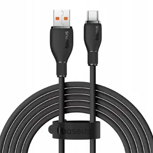USB-A to USB-C cable Baseus 2 m — black, data and charging cable