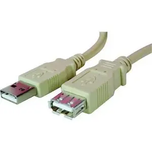 USB cable Logo USB-A to USB-A 3 m White