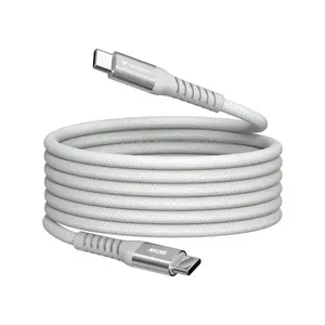 Magnētiskais USB-C — USB-C kabelis Neutralle 60W 1.2 m, USB 2.0, pelēks