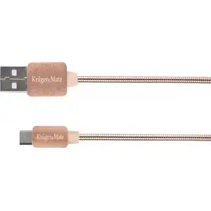 Кабель USB-A — microUSB Kruger & Matz KM0360 1 м розовый