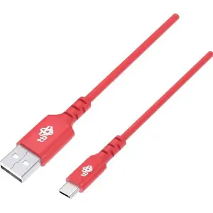 USB-A to USB-C data cable TB Print 1 m, red