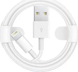 USB to Lightning Cable No name 1 m white – replacement data and charging cable